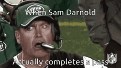 Sam Darnold Actually Completes A Pass Meme GIF
