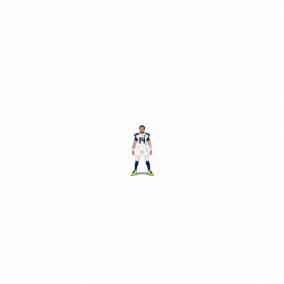 Sam Darnold Cartoon On Super Bowl Poster GIF