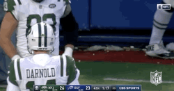 Sam Darnold Getting Pats GIF