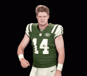 Sam Darnold Raising His Left Hand Yes GIF