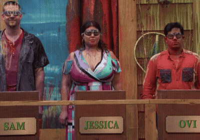 Sam Jessica Ovi With Green Liquid From Heads GIF