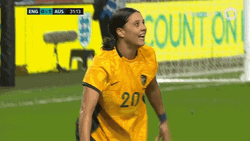 Sam Kerr Ponder Hugs Teammates GIF