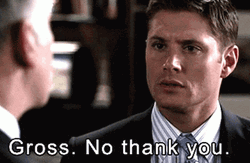Sam Winchester No Thank You Response GIF
