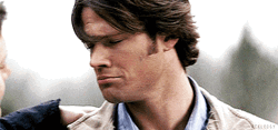 Sam Winchester Ponder Guy Pats Back GIF
