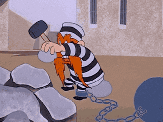 Sam Yosemite Hammers Stones Prison Ponder GIF