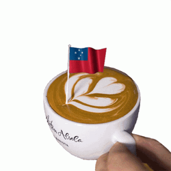 Samoa Flag Caffè Latte