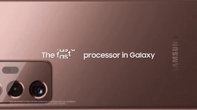 Samsung Phone Back Saying Processor In Galaxy GIF