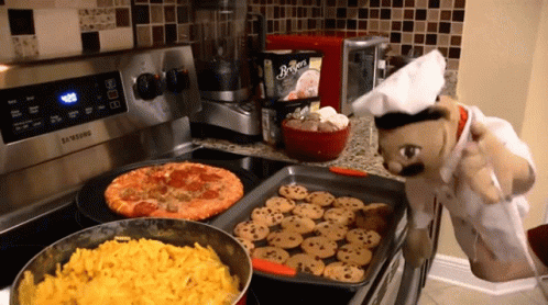 Samsung Stove With Pizza GIF