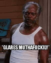 Samuel Jackson Glare GIF