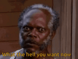 Samuel Jackson What Do You Want GIF