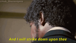 Samuel L Jackson And I Will Strike Down Upon Thee GIF