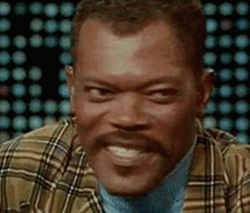 Samuel L Jackson Funny Smile  GIF