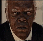 Samuel L Jackson Looking Seriously GIF