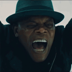 Samuel L Jackson Yelling Louder GIF