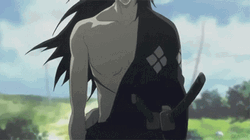 Samurai Champloo Jin Looking Scary GIF