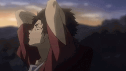 Samurai Champloo Mugen Looking Up Thinking GIF