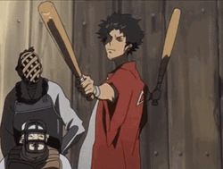 Samurai Champloo Mugen Wielding Weapons GIF