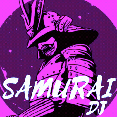 Samurai DJ Illustration GIF