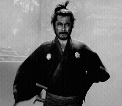 Samurai Holding Sword GIF