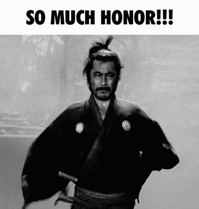 Samurai With So Much Honor GIF
