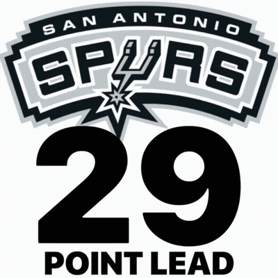 San Antonio Spurs Logo Number 29 GIF
