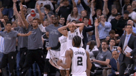 San Antonio Spurs Players Shocked Reaction GIF