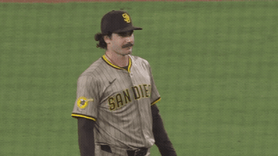 San Diego Baseball Player Holding Glove GIF