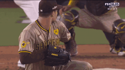 San Diego Baseball Player With Glove GIF