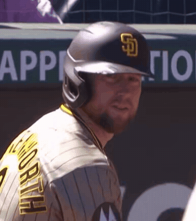 San Diego Padres Baseball Player In Black Helmet GIF