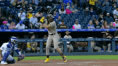 San Diego Padres Player Swinging Bat GIF