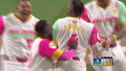 San Diego Padres Team Jumping Celebration GIF