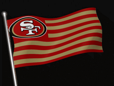 San Francisco 49Ers Flag Flying GIF