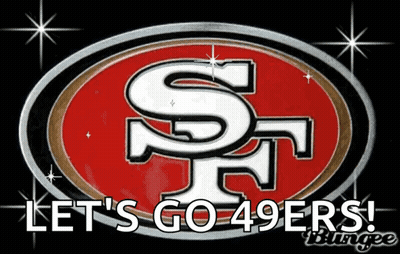San Francisco 49Ers Logo Saying Let's Go 49Ers GIF