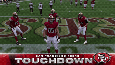 San Francisco 49Ers Playing Touchdowns GIF