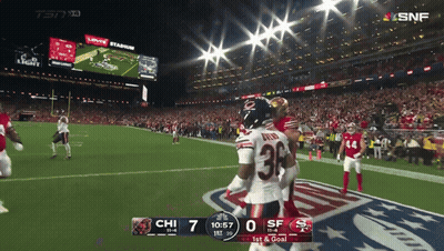 San Francisco 49Ers Vs Chicago Bears 7 To 0 GIF