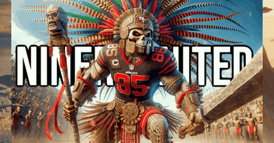 San Francisco 49Ers Warrior Jersey Number 85 GIF