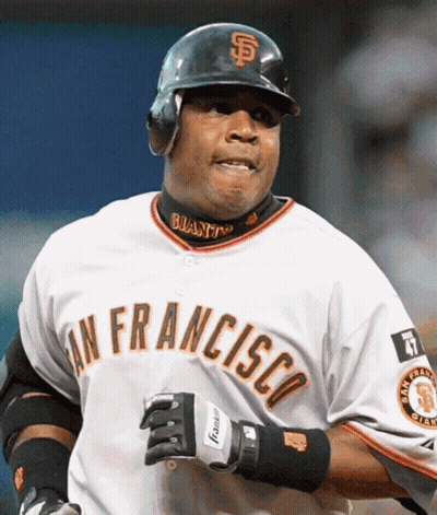 San Francisco Giants Player Running To Home Plate GIF