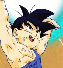 San Gohan Makes Spirit Bomb GIF