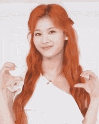 Sana I Love You Heart Sign GIF