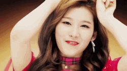 Sana Radiant Smile While Singing GIF