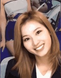 Sana Surprised Facial Expression GIF