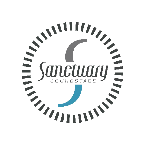 Sanctuary Soundstage Logo With Blue Arrow Sticker