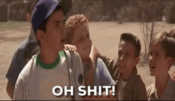 Sandlot Benny Baseball Oh Shit GIF