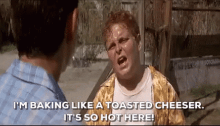 Sandlot Ham Poter It's So Hot Here GIF