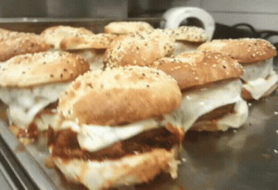 Sandwiches On A Metal Tray GIF