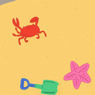 Sandy Beach Happy Summer GIF