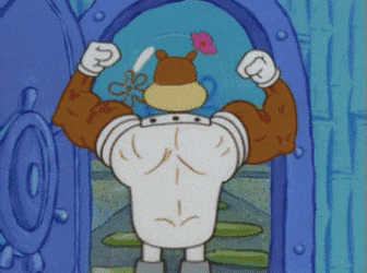 Sandy Cheeks Muscles GIF