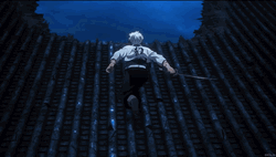 Sanemi Leaping In To The City GIF