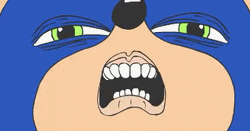 Sanic Close-Up Shot GIF