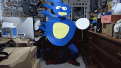 Sanic Costume GIF
